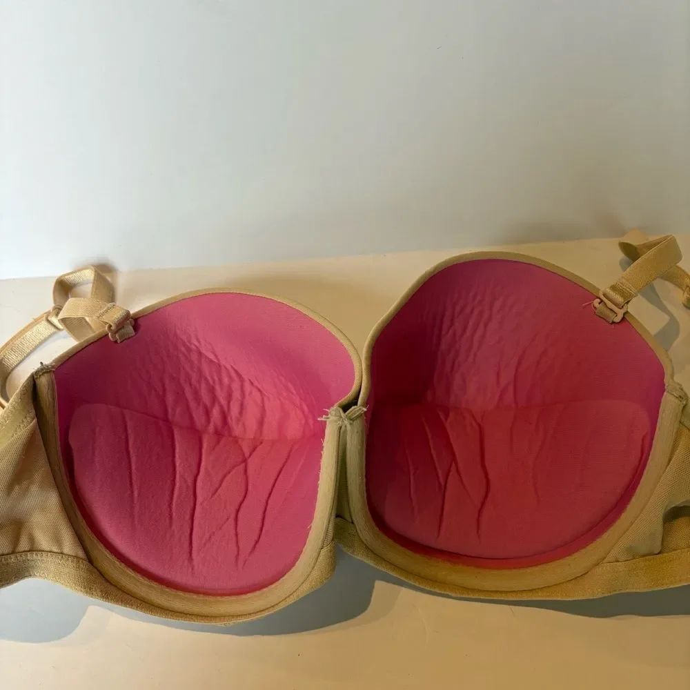 PINK Victoria's Secret Wear Everywhere Multiway Push-up Tan Bra Size 36D - Picture 2 of 7